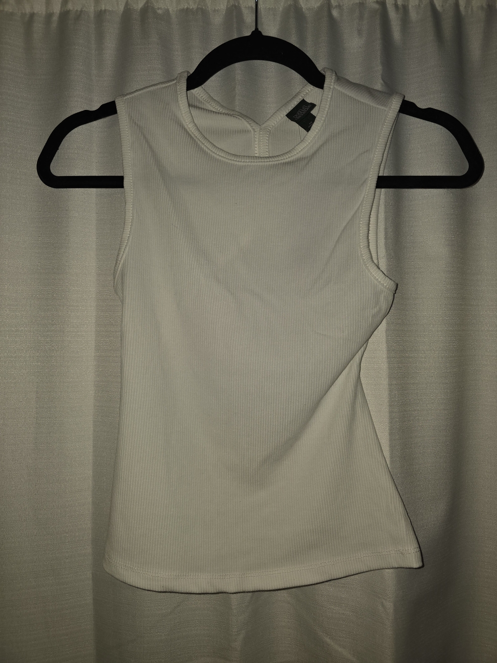 Target Women's Cream Ribbed Tank Top